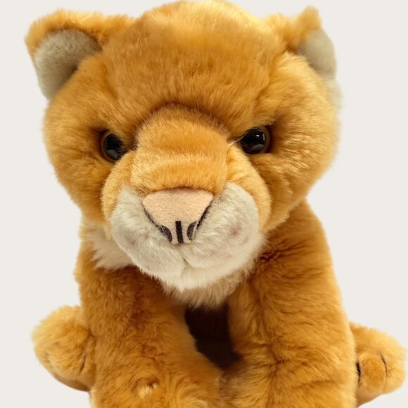 Vintage 2000 Animal Alley Toys R Us Lion Cub Plush Toy 10" Soft Stuffed Animal - Picture 7 of 7
